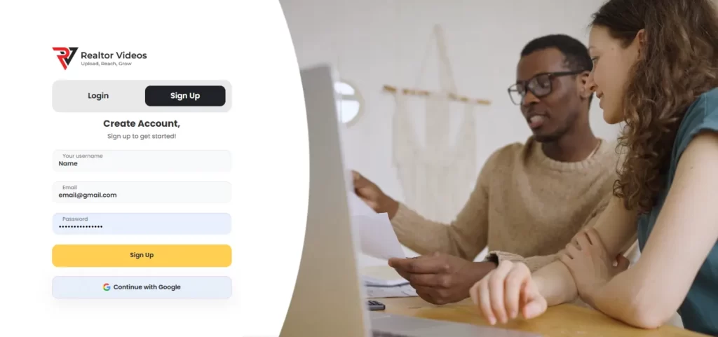Sign up Screen