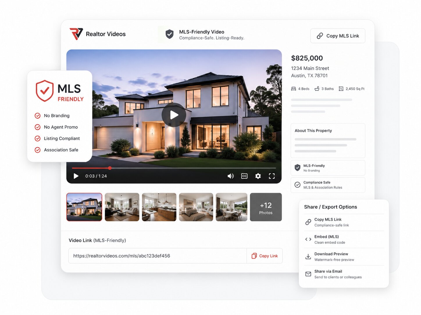 MLS-Friendly Video Hosting